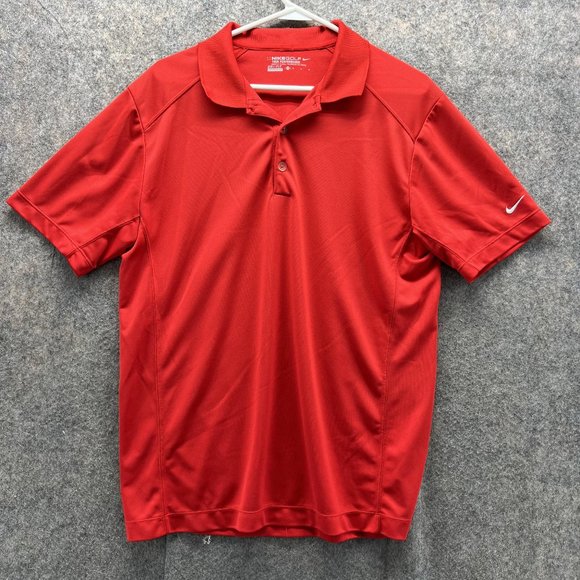 Nike Other - Nike Polo Shirt Men Medium Adult Red Golf Golfer Outdoors Performance Dri Fit